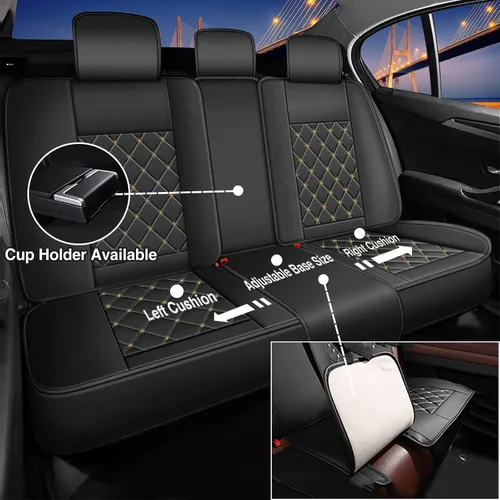 Miniatura 2 de Juego completo de fundas de asiento para Subaru Outback 2007-2025 Fundas impermeables de asiento de automóvil de piel sintética, protector fácil