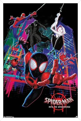 Miniatura 15 de Trends International Marvel Spider-Man - Póster de pared con texto en inglés "Into The Spider-Verse", 22.375 x 34 pulgadas, versión premium sin marco