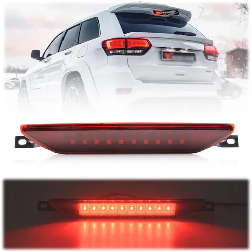 Tercera luz de freno LED de repuesto para J-eep Grand Cherokee WK2 2011-2022 LED 3er centro de frenos Lámpara de parada de montaje alto Lente roja