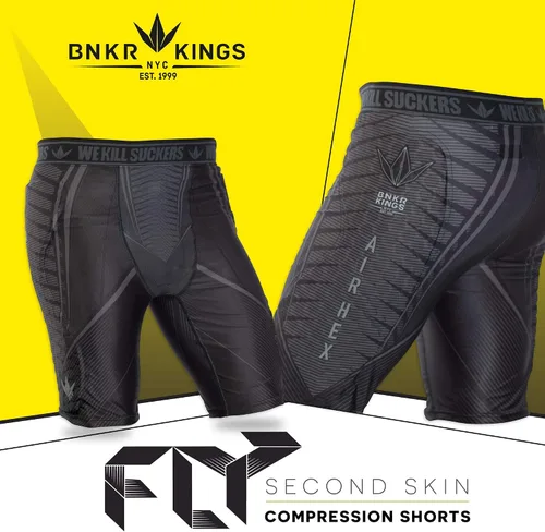 Miniatura 3 de Bunkerkings Fly Compression Lightweight Padded Shorts - Black