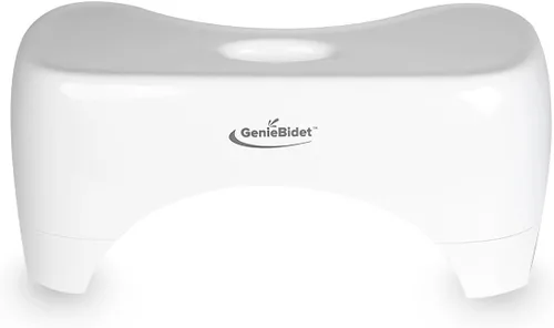 Miniatura 9 de GenieBidet Taburete de inodoro de 7 pulgadas, taburete portátil para excrementos de 350 libras, taburete de baño antideslizante para niños