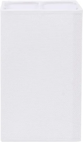 Miniatura 10 de OSALADI Pantalla de lámpara de lino natural, pantalla de tela cuadrada, pantalla de lámpara cuadrada con clip pequeño, cubierta de luz rectangular
