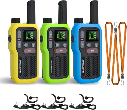 Miniatura 10 de BAOFENG GT-18 Walkie Talkies para niños y adultos, radio bidireccional FRS recargable de largo alcance sin licencia, batería de 1500mAh, 22 canales