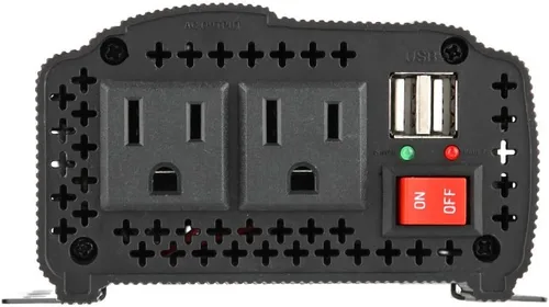 Miniatura 8 de Qiilu Inversor de corriente para automóvil de 1500 W, 12 V CC a 110 V CA, 1500 W, compatible con automóvil, negro, 1 paquete