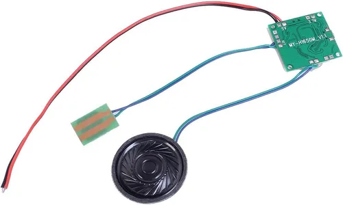 Miniatura 8 de Icstation, módulo de control de sonido con botón programable, bocina de 8m de memoria para tarjetas de saludo/regalo musicales