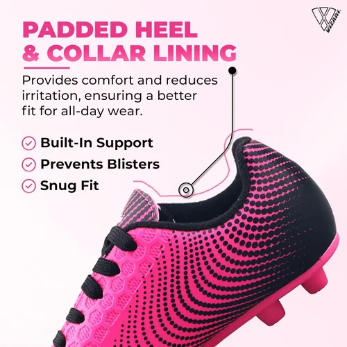 Miniatura 3 de Vizari USA Stealth - Botines de fútbol para niños y niñas, zapatos deportivos de fútbol para exteriores para niños pequeños, niños grandes, ligeros