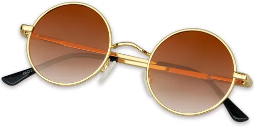 Miniatura 9 de KANASTAL Gafas de sol redondas polarizadas para mujeres y hombres, estilo hippie con protección UV400