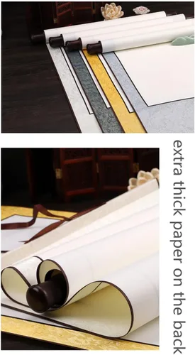 Miniatura 4 de Xzhipeng Pergamino Pintura colgante vertical Flor pájaro Pintura china Porche Pasillo Pasillo Pintura colgante Pergamino Sala de estar Comedor