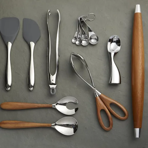 Miniatura 4 de nambe Curvo - Pinzas multiusos de acero inoxidable para cocinar, asar a la parrilla y barbacoa, 13 pulgadas, aptas para lavavajillas, diseñadas por