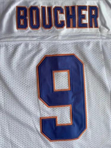 Miniatura 8 de Camiseta de fútbol The Waterboy #9 Bobby Boucher Adam Sandler 50 aniversario de la película Mud Dogs Bourbon Bowl