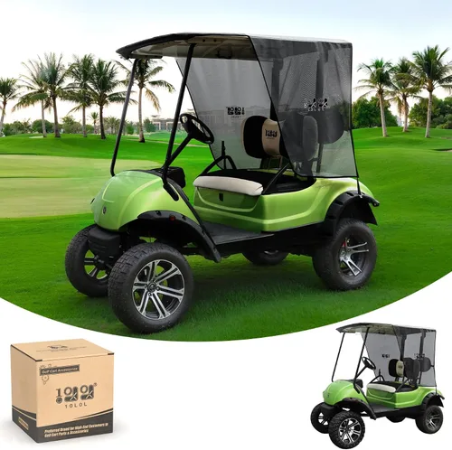 Miniatura 9 de 10L0L Cubierta de parasol para carrito de golf para 2 pasajeros Yamaha G29 Drive2 – Fundas de verano para carrito de golf, cortina de sombrilla