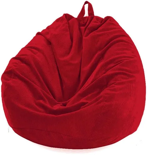 Miniatura 12 de Morbuy Funda para sillón puff para niños y adultos (sin relleno), funda de pana suave para sofá cama, lavable, de gran tamaño, para sala de estar