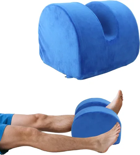 Almohada de recuperación de rodilla para poscirugía con espuma viscoelástica, almohada ortopédica de posicionamiento de piernas, soporte de rodillas