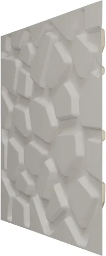 Miniatura 4 de Ekena Millwork 19 5/8 pulgadas de ancho x 19 5/8 pulgadas de alto Dublin EnduraWall Panel decorativo de pared 3D, plateado metálico