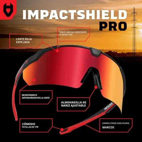 Miniatura 2 de NoCry Gafas de Sol ANSI Z87 para Hombres o Mujeres con Protección Anti-Rayones y 100% UV — Gafas de Seguridad con Lentes de Alto Contraste Teñidas