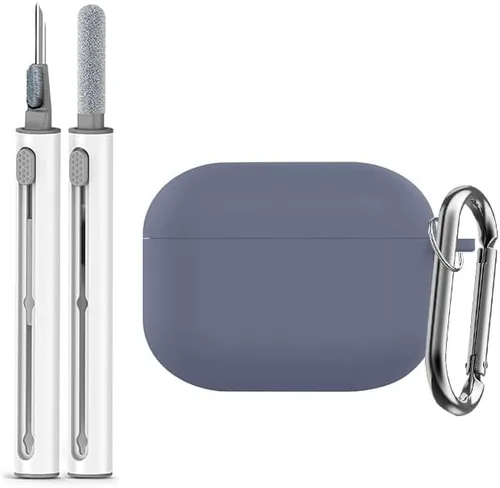 Miniatura 12 de Funda de silicona para AirPods Pro de 2 generación con kit de limpieza, llavero para hombres y mujeres, accesorio protector ideal para AirPods Pro