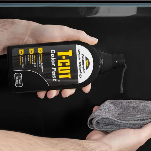 Miniatura 3 de T-Cut Esmalte Negro Color Fast, Removedor de Rayones de Auto y Restaurador de Pintura, 17 fl oz (onzas líquidas) – 3 en 1 Elimina Rayones