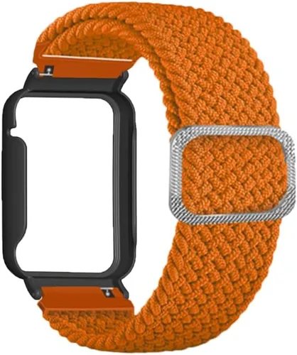 Miniatura 2 de Senter Correa de repuesto de liberación rápida de nailon suave para Huawei Band 7 pro Smart Watch Naranja