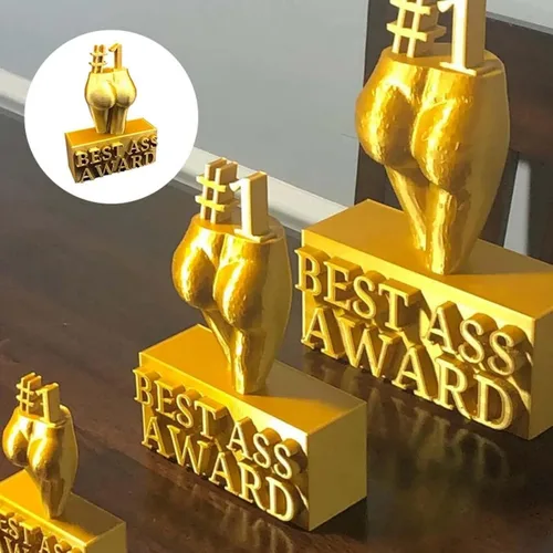 Miniatura 3 de Premio al mejor culo, figura de cuerpo femenino, escultura, decoración de trofeo, novedad traviesa cadera, trasero, estatua de resina, divertida