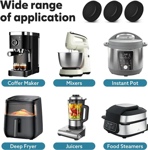 Miniatura 4 de Deslizadores de electrodomésticos para cocina, 24 piezas autoadhesivas para cocina, pequeños hallazgos de electrodomésticos, fáciles de mover