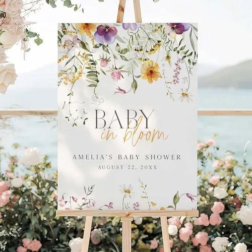 Miniatura 29 de Letrero de bienvenida personalizado de mariposa para baby shower, letrero de mariposa floral para baby shower, letrero con nombre personalizado