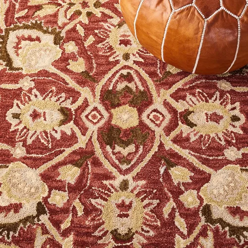 Miniatura 6 de SAFAVIEH Antiquity Collection - Alfombra decorativa de 3 x 5 pies, color marfil y beige, hecha a mano, lana tradicional, ideal para zonas de alto