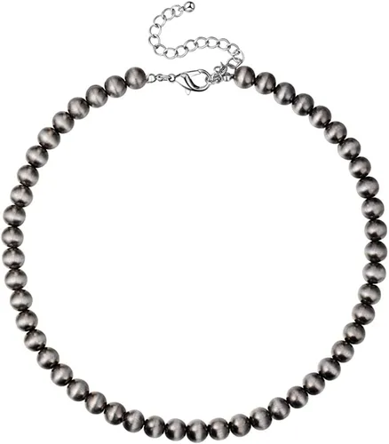Miniatura 11 de Western Jewelry - Collar de perlas Navajo para mujer, hecho a mano, largo, bohemio, turquesa, collares en capas para vaqueras