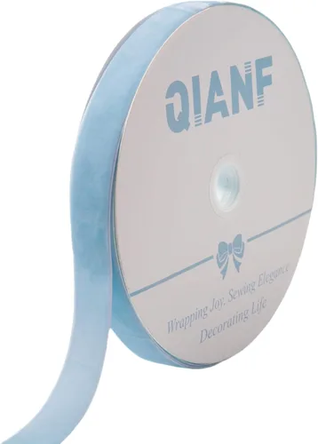 Miniatura 73 de QIANF Cinta de terciopelo, carrete de 1 1/2 pulgadas por 25 yardas (rojo)