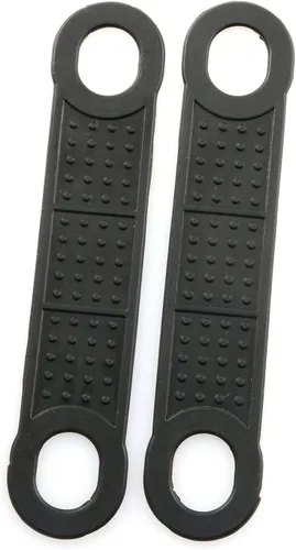 Miniatura 4 de 40 piezas de goma antideslizante para colgar ropa, agarres resistentes al viento, accesorios para colgar, color negro Blanco