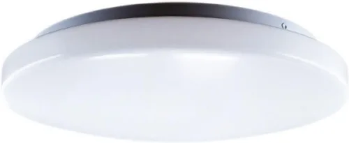 Miniatura 2 de KASTLITE Luz LED de montaje empotrado de 14 pulgadas - Lámpara de techo con tambor base con acabado blanco - Interior/exterior - Potencia y lúmenes