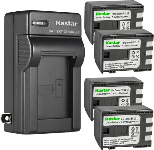 Miniatura 8 de Kastar Paquete de 2 baterías y cargador de pared de CA de repuesto para Canon VIXIA HF R11, HG10, HV20, HV30, HV40, ZR100, ZR200, ZR300, ZR400