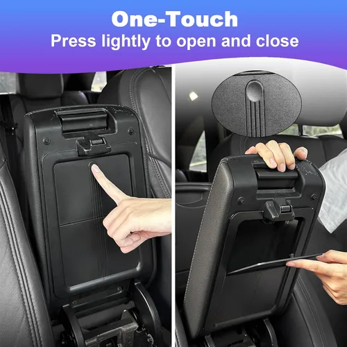 Miniatura 5 de Organizador de consola central para Honda Civic 2022 2023 2024, organizador de consola con tapa de reposabrazos, compartimento secreto, caja
