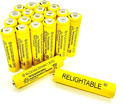 Miniatura 3 de 300mAh AAA NiCd 1.2v baterías recargables jardín solar Ni-Cd luz LED M (6)