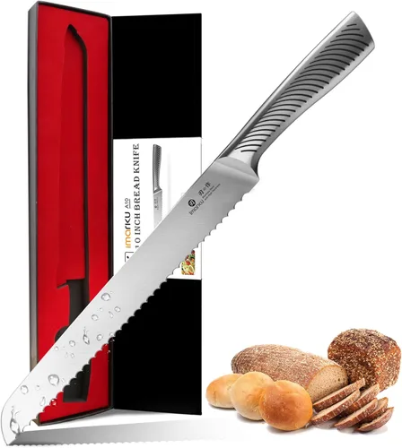 Miniatura 20 de imarku Cuchillo de chef profesional japonés de 8 pulgadas, cuchillo de pelar de acero inoxidable de alto carbono, mango ergonómico, afilado, borde