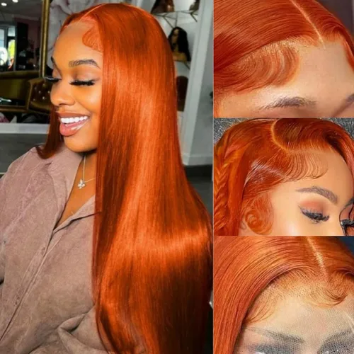 Miniatura 17 de Peluca de encaje frontal de cabello humano ondulada tipo body wave de 13x6. Peluca de cabello humano predepilada con cabello de bebé. Peluca