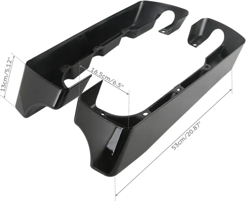 Miniatura 3 de XMT-MOTO Extensión de Bolsa de Sillín Estirada de 4 Pulgadas Compatible con Harley Touring FLT FLHT FLHTCU FLHRC Road King Road Glide Street Glide