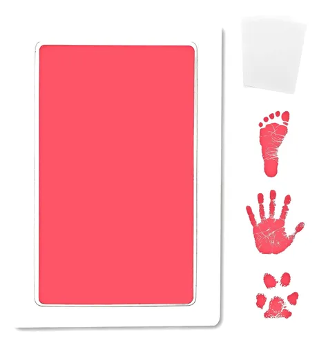 Miniatura 11 de Kit de almohadillas de tinta sin tinta de toque limpio grande para huellas de bebé, huellas de manos y huellas de patas de mascotas - Sin engorros