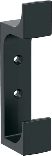 Amerock H37009MB | Gancho decorativo de pared de doble punta Bray | Gancho negro mate para abrigos, sombreros, mochilas, bolsas | Ganchos para baño,