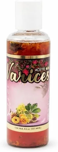 Aceite de Varices Aceite de Venas Varicosas 6 Oz.