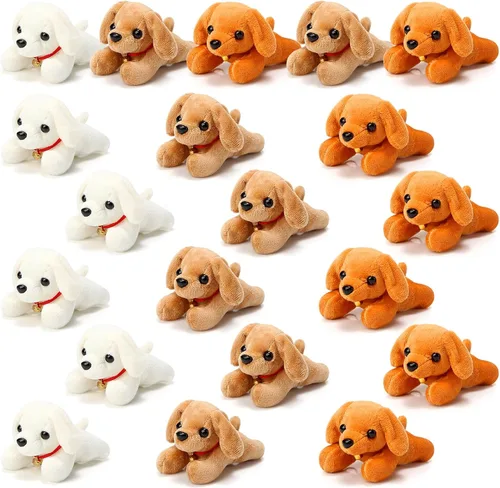 Miniatura 9 de Sosation - 20 piezas de mini animales de peluche a granel adoptar un regalo suave para cachorros, fiesta de regalo para niños, veterinaria, fiesta