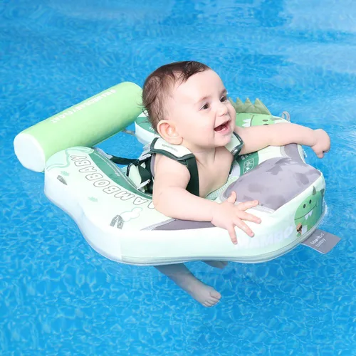 Miniatura 5 de Mambobaby Float Deluxe - Flotador de piscina para bebés: entrenador de natación seguro y cómodo para bebés y niños pequeños, diseño no inflable