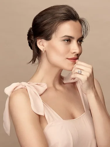 Miniatura 2 de MYEARS Aretes de eslabones para mujer, cadena de oro, aro de eslabones con circonita cúbica, chapado en oro de 14 quilates, pequeños, simples