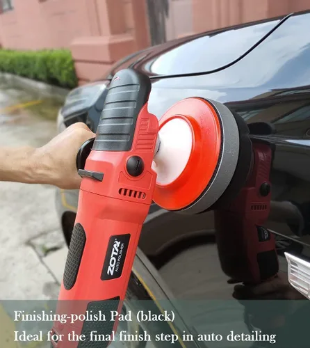 Miniatura 3 de ZOTA Pulidora rotativa, pulidora de auto de 1200W de doble torque de 6 pulgadas/7 pulgadas, pulidora de 6 velocidades variables de 1100-3050RPM