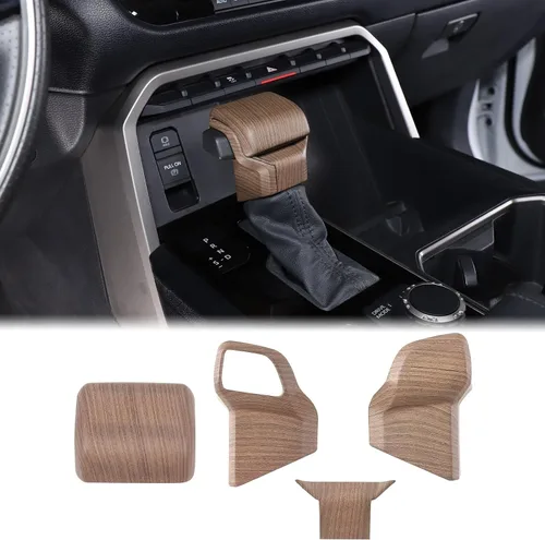 Miniatura 21 de Aunginsy Cubierta de freno de mano para palanca de cambios de automóvil, compatible con Toyota Tundra 2022+, Sequoia 2023+ y Tacoma 2024+, perilla