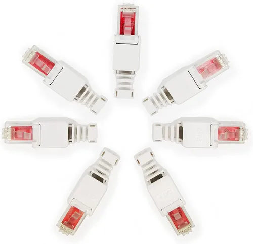 Miniatura 11 de Caja de conexiones Ethernet, conector de empalme a tope de cable de red CAT6A/CAT6E/CAT6/CAT5E/CAT5E/CAT5, terminal de tipo perforado blindado sin