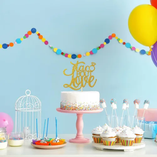 Miniatura 6 de Taco Bout Love Cake Topper estilo fiesta mexicana despedida de soltera fiesta temática de compromiso suministros de fiesta de despedida de soltera