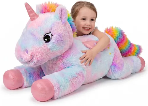 Miniatura 11 de SQEQE Peluche de jirafa grande de 39 pulgadas, jirafa de peluche gigante para niños y adultos, lindos peluches enormes para cumpleaños, Navidad