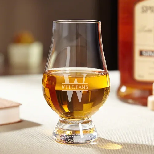 Vaso de whisky Glencairn personalizado - Gravación láser personalizada por Home Wet Bar | Vasos perfectos para el conocedor actual o aspirante de