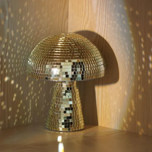 Miniatura 2 de Bola de discoteca creativa de hongo para fiesta, decoración de mesa, espejo retro hecho a mano, bola de discoteca en forma de hongo, decoración