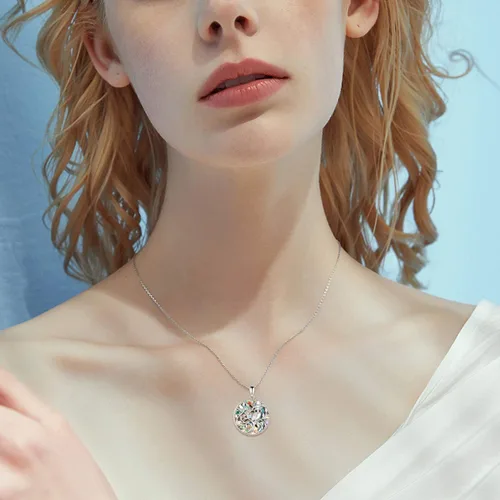 Miniatura 2 de Collar de plata de ley con dije de búho de árbol de la vida regalos de joyería para mujer